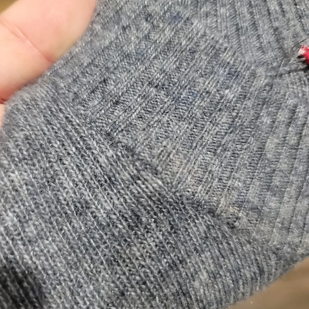 STAUD Ramona Ribbed Wool Blend Midi Dress Grey Charcoal Size Large NWT - Picture 10 of 11